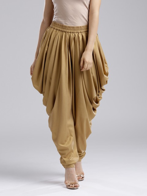 

Wishful by W Women Golden Dhoti Pants, Gold