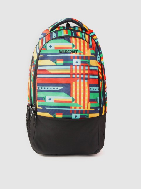 

Wildcraft Men Multicoloured Geometric Laptop Backpack, Multi