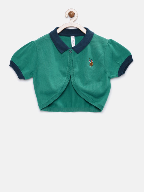 

U.S. Polo Assn. Kids Girls Green Shrug