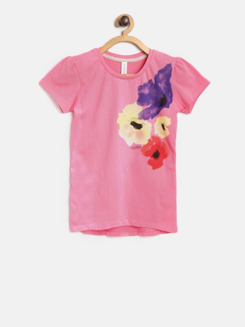 

U.S. Polo Assn. Kids Girls Pink Printed Top