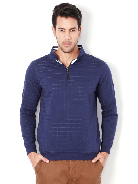 

Van Heusen Sport Men Blue Checked Sweatshirt