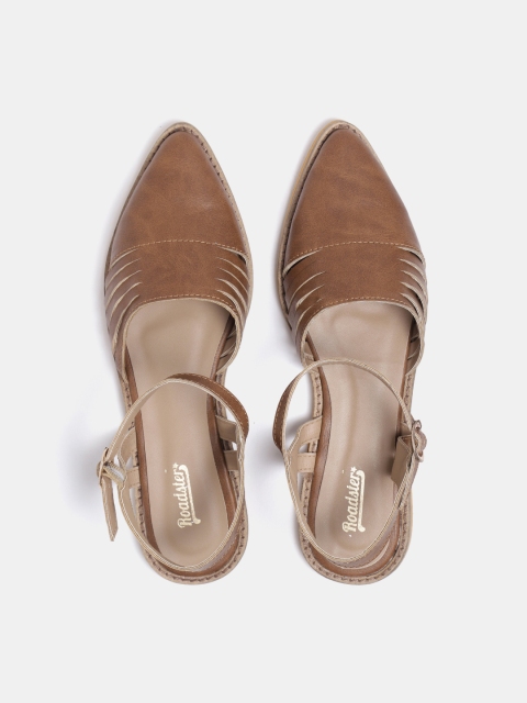 

Roadster Women Brown Solid Flats