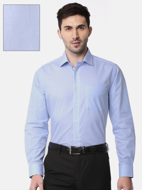 

Van Heusen Men Blue Custom Slim Fit Solid Formal Shirt