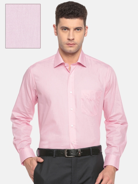 

Van Heusen Men Pink Custom Regular Fit Solid Formal Shirt