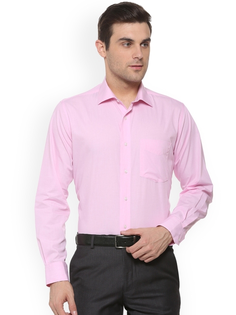 

Van Heusen Men Pink Regular Fit Solid Formal Shirt