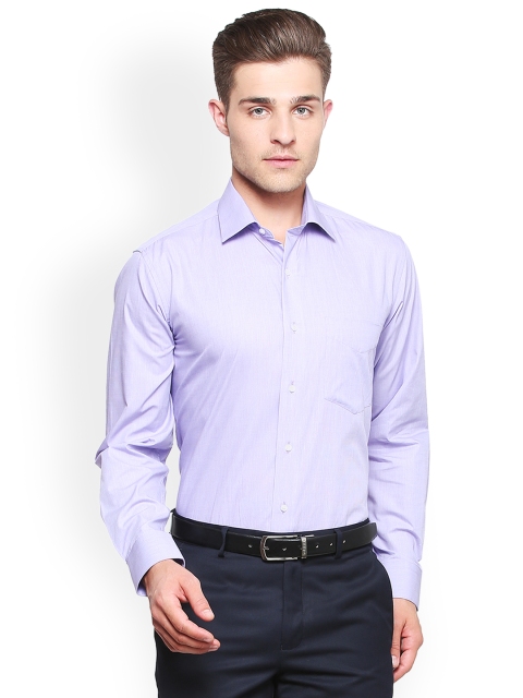 

Van Heusen Men Lavender Regular Fit Solid Formal Shirt