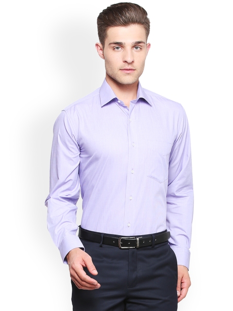 

Van Heusen Men Lavender Regular Fit Solid Formal Shirt