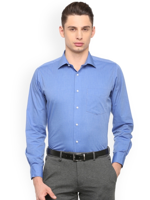 

Van Heusen Men Blue Regular Fit Solid Formal Shirt