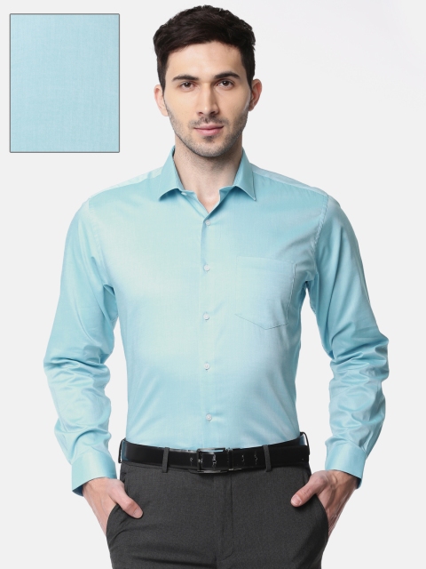 

Van Heusen Men Blue Custom Slim Fit Solid Formal Shirt