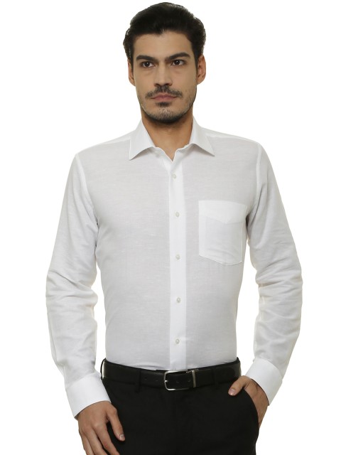 

Van Heusen Men White Slim Fit Solid Formal Shirt