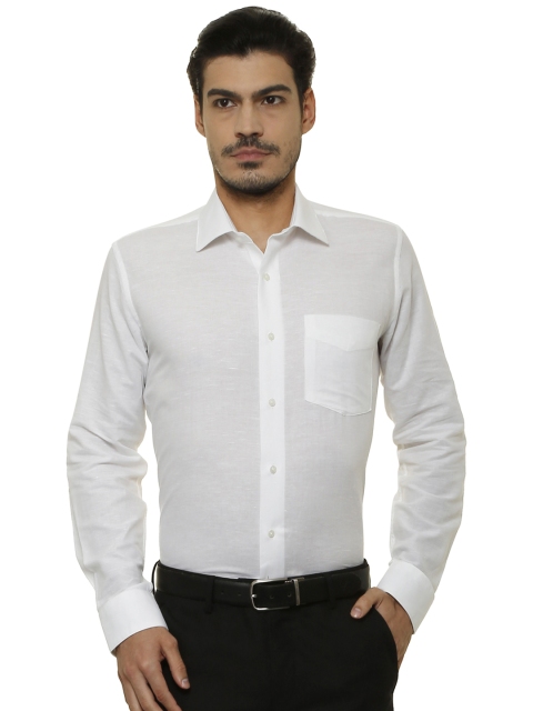 

Van Heusen Men White Slim Fit Solid Formal Shirt