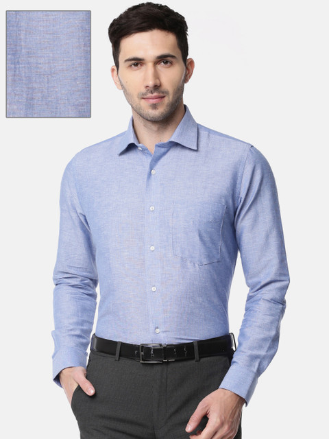 

Van Heusen Men Blue Slim Fit Solid Formal Shirt