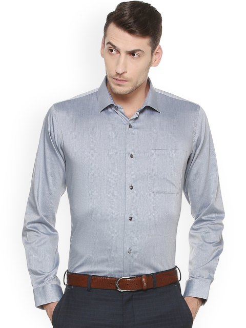 

Van Heusen Men Grey Slim Fit Printed Formal Shirt