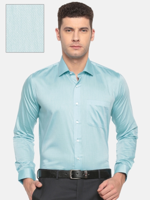 

Van Heusen Men Blue Slim Fit Self Design Formal Shirt