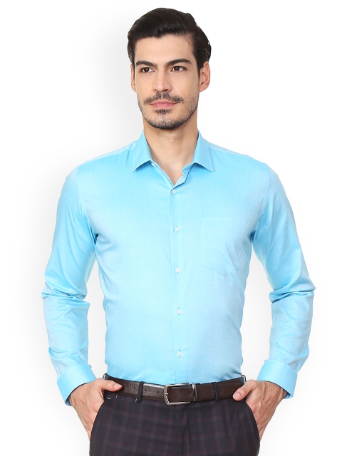 

Van Heusen Men Blue Regular Fit Solid Formal Shirt