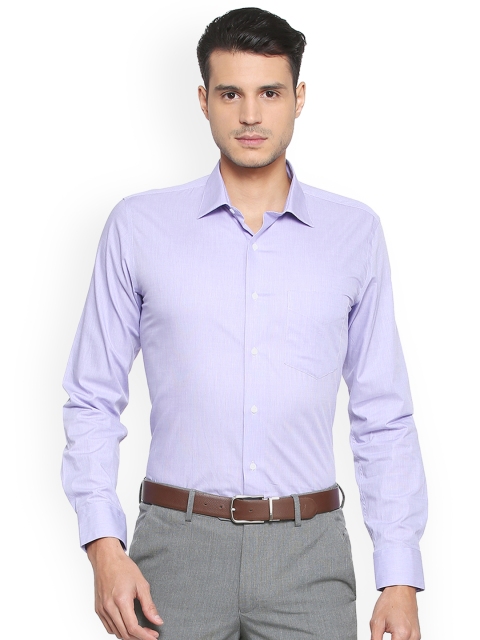 

Van Heusen Men Lavender Regular Fit Solid Formal Shirt