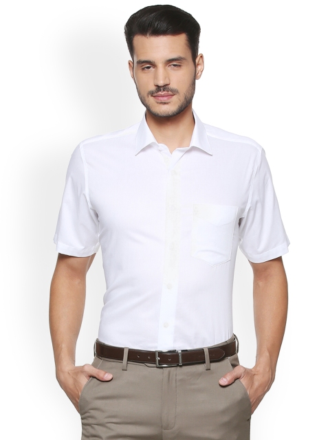 

Van Heusen Men White Regular Fit Solid Formal Shirt