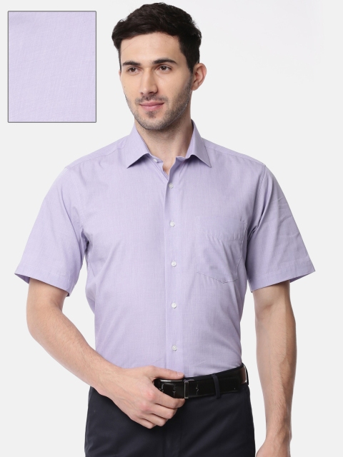 

Van Heusen Men Purple Custom Slim Fit Solid Formal Shirt