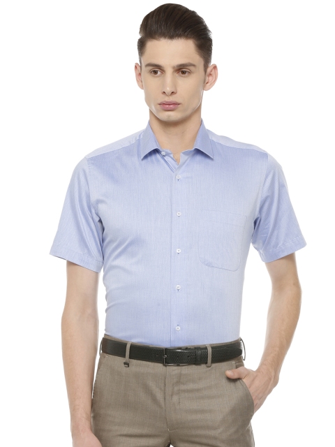 

Van Heusen Men Blue Slim Fit Solid Formal Shirt