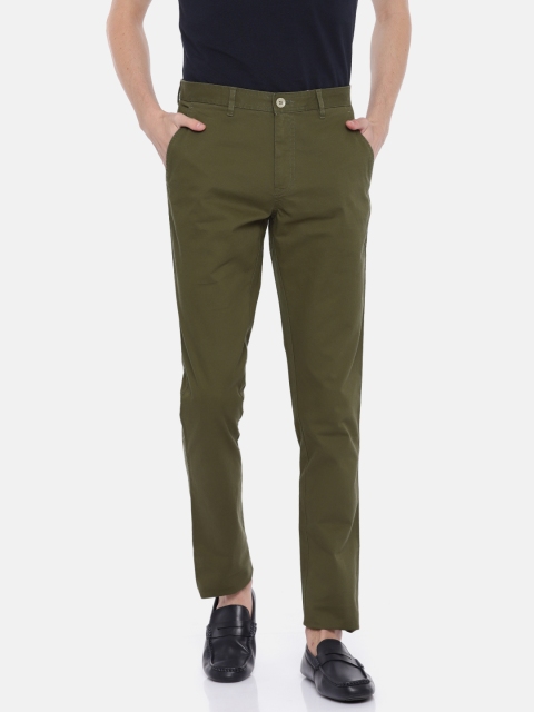 

Van Heusen Sport Men Green Tapered Fit Solid Chinos