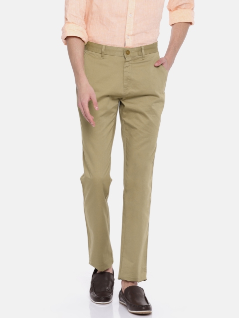 

Van Heusen Sport Men Khaki Tapered Fit Printed Regular Trousers