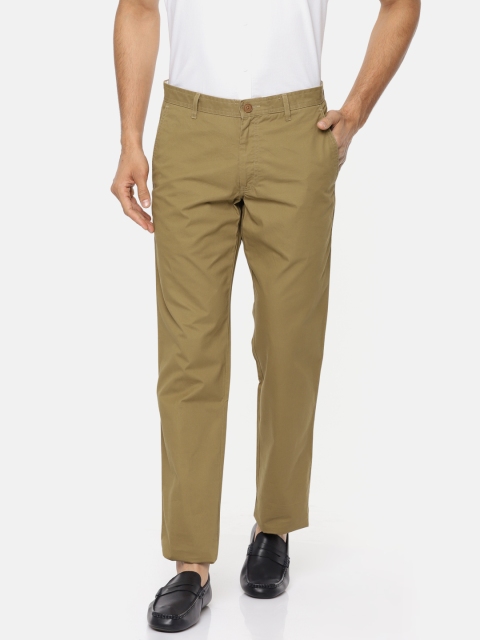 

Van Heusen Sport Men Khaki Slim Fit Solid Regular Trousers