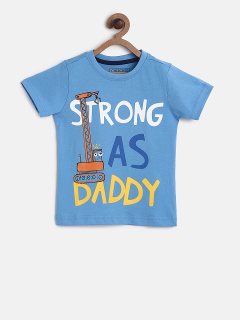 

Cherokee Boys Blue Printed Round Neck T-shirt