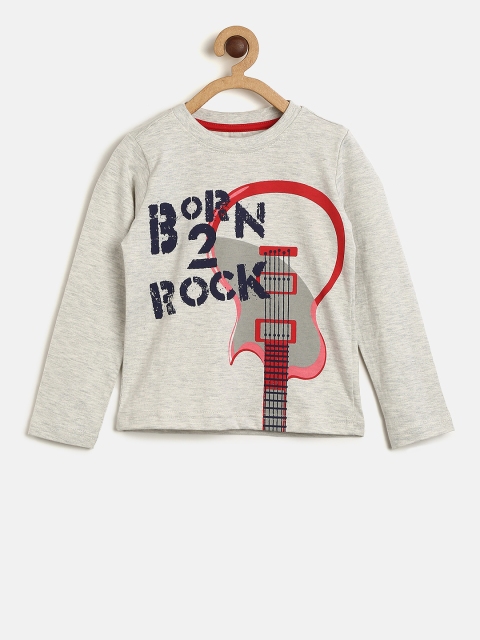 

Cherokee Boys Off-White Printed Round Neck T-shirt