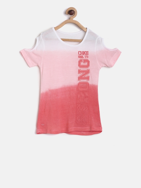 

Cherokee Girls Pink Printed Round Neck T-shirt