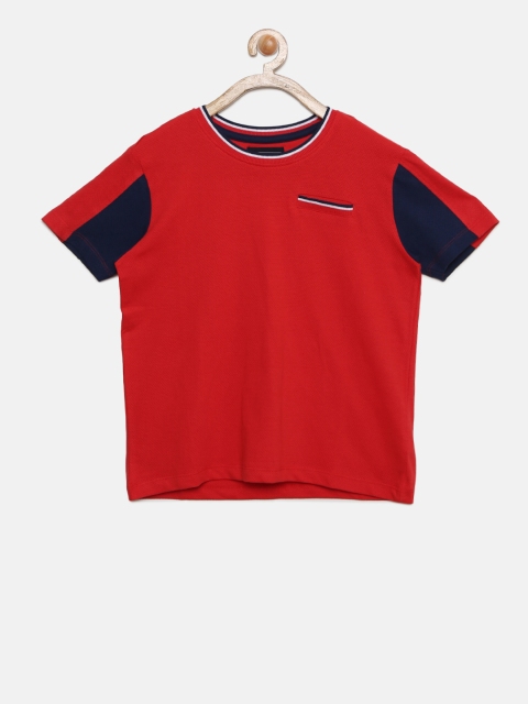 

Cherokee Boys Red Solid Round Neck T-shirt