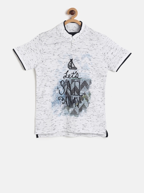 

Cherokee Boys White Printed T-shirt
