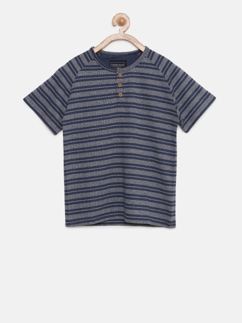 

Cherokee Boys Assorted Striped Henley Neck T-shirt