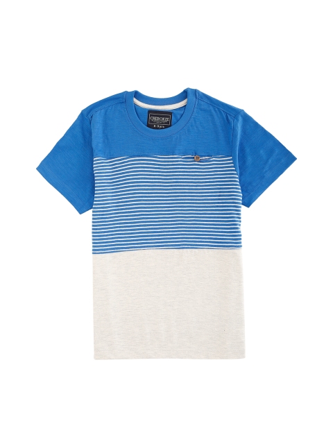 

Cherokee Boys Blue & White Striped Round Neck T-shirt