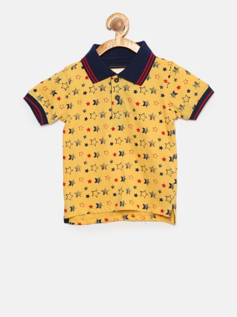 

Cherokee Boys Yellow Printed Round Neck T-shirt