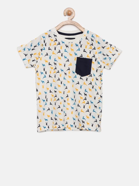 

Cherokee Boys Off-White Printed T-shirt