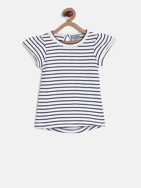 

Cherokee Girls Navy Blue Striped Top