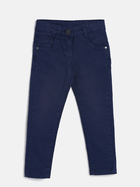 

Cherokee Girls Navy Blue Regular Fit Mid-Rise Clean Look Jeans