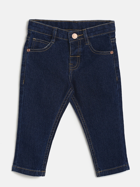 

Donuts Boys Navy Regular Fit Mid-Rise Clean Look Jeans, Navy blue