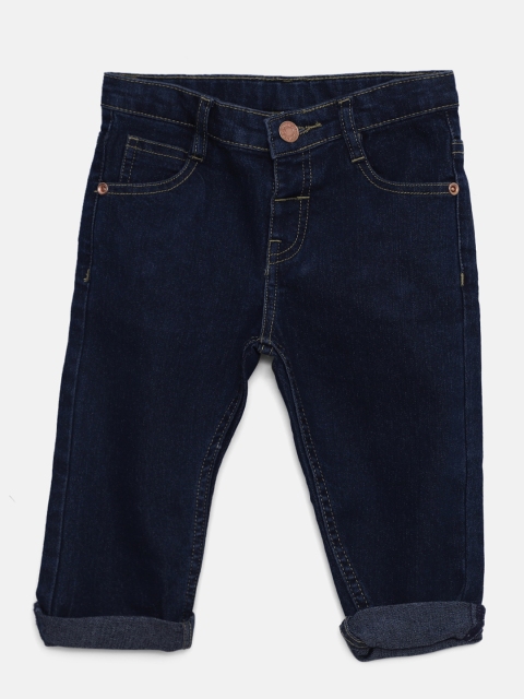 

Donuts Boys Navy Mid-Rise Clean Look Stretchable Jeans, Navy blue