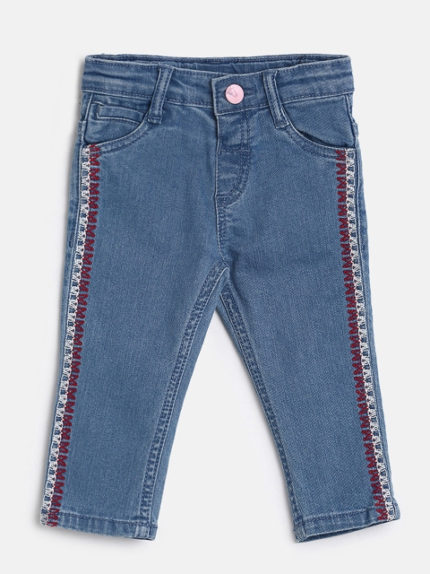 

Donuts Girls Blue Regular Fit Mid-Rise Clean Look Jeans