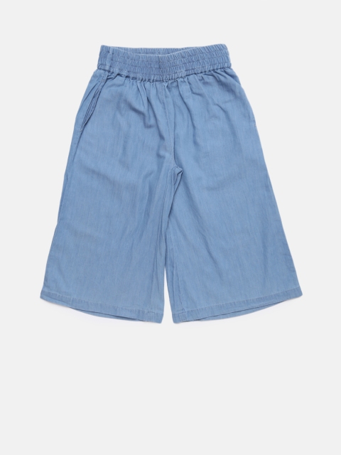 

Cherokee Girls Blue Solid Regular Fit Capris