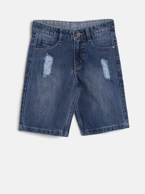 

Cherokee Girls Blue Solid Regular Fit Capris