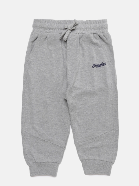 

Cherokee Girls Grey Melange Solid Regular Fit Capris
