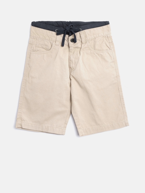 

Cherokee Boys Beige Printed 3/4th Shorts