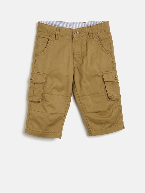 

Cherokee Girls Khaki Solid Regular Fit Capris