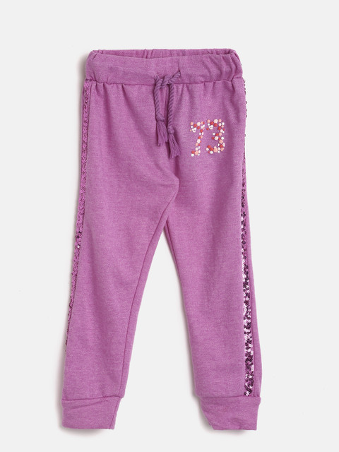 

Cherokee Girls Purple Solid Regular Fit Capris