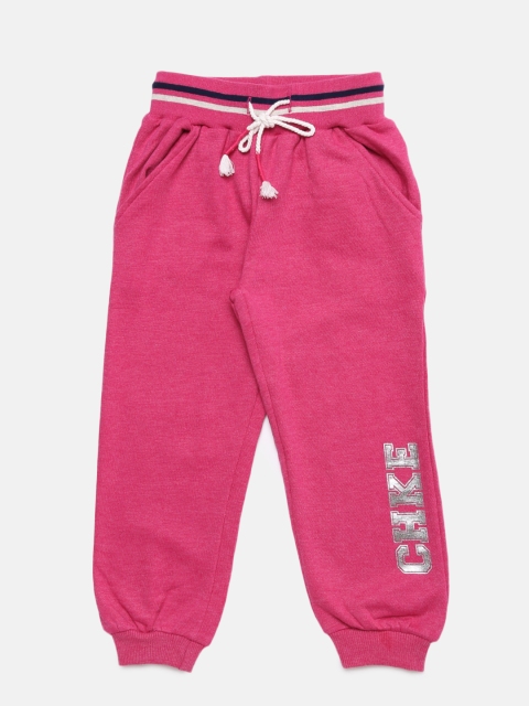 

Cherokee Girls Pink Solid Joggers