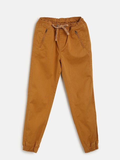

Cherokee Boys Brown Regular Fit Solid Joggers