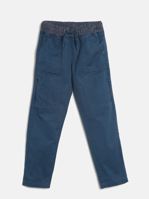 

Cherokee Boys Blue Regular Fit Solid Trousers