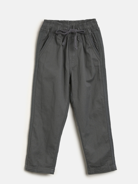 

Cherokee Boys Grey Regular Fit Solid Regular Trousers